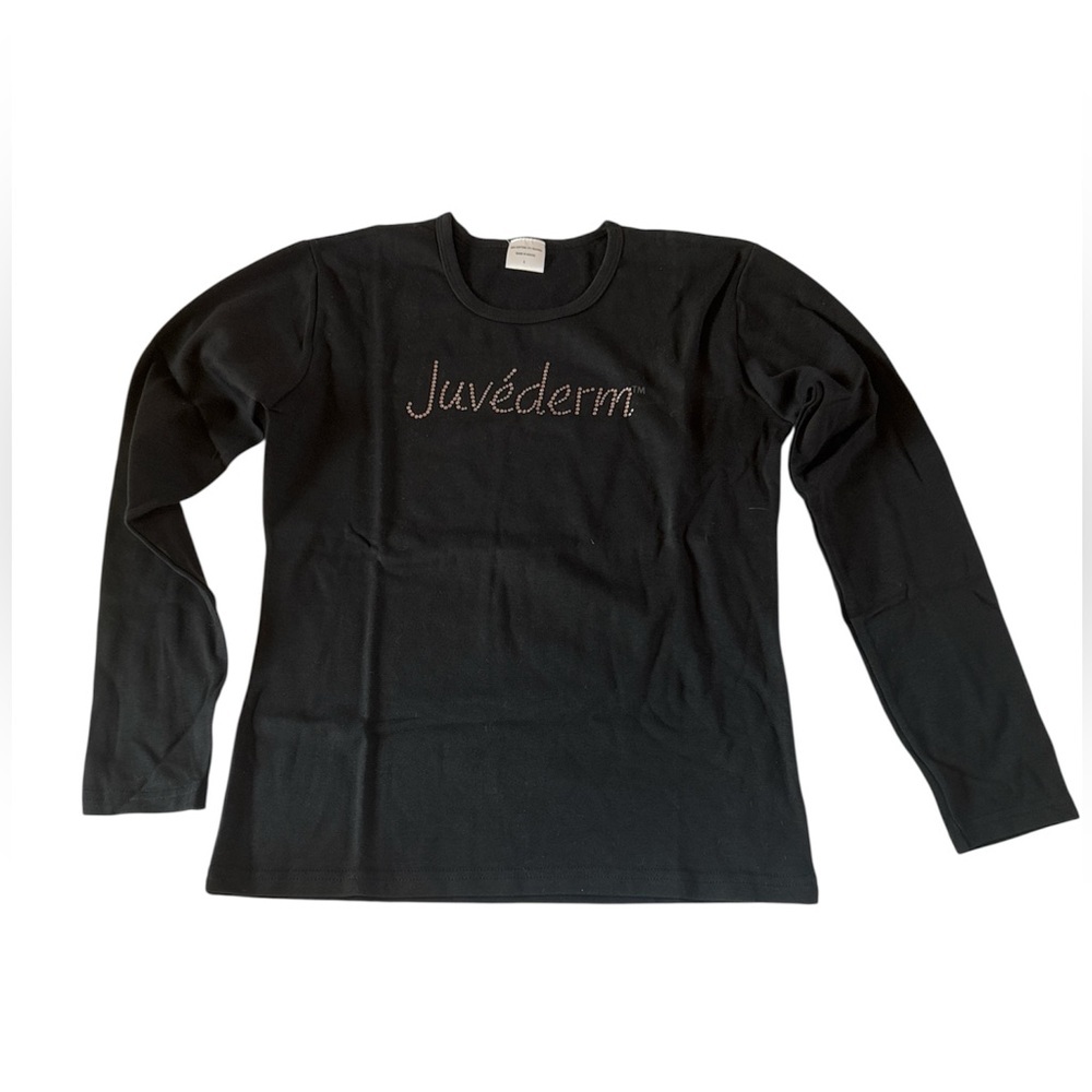 NWOT-  Rare Juvederm with Rhinestone Spa Bling Exclusive Long Sleeve T-Shirts.